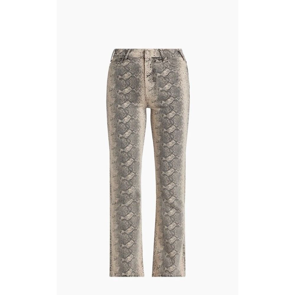 Mother The Hustler Flood Snake Jeans in Boa Babe Python